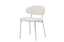 2-piece set - Seville chair with bouclé upholstery for warmth and texture