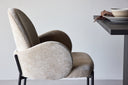 Lot de 2 - Chaise Hendrix scandinave avec pieds en acier noir
