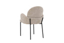 Lot de 2 - Chaise Hendrix scandinave avec pieds en acier noir