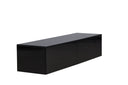 Designer TV-Lowboard Noirra – schwebendes Design an Schwaarz