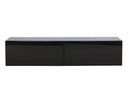Designer TV-Lowboard Noirra – schwebendes Design an Schwaarz