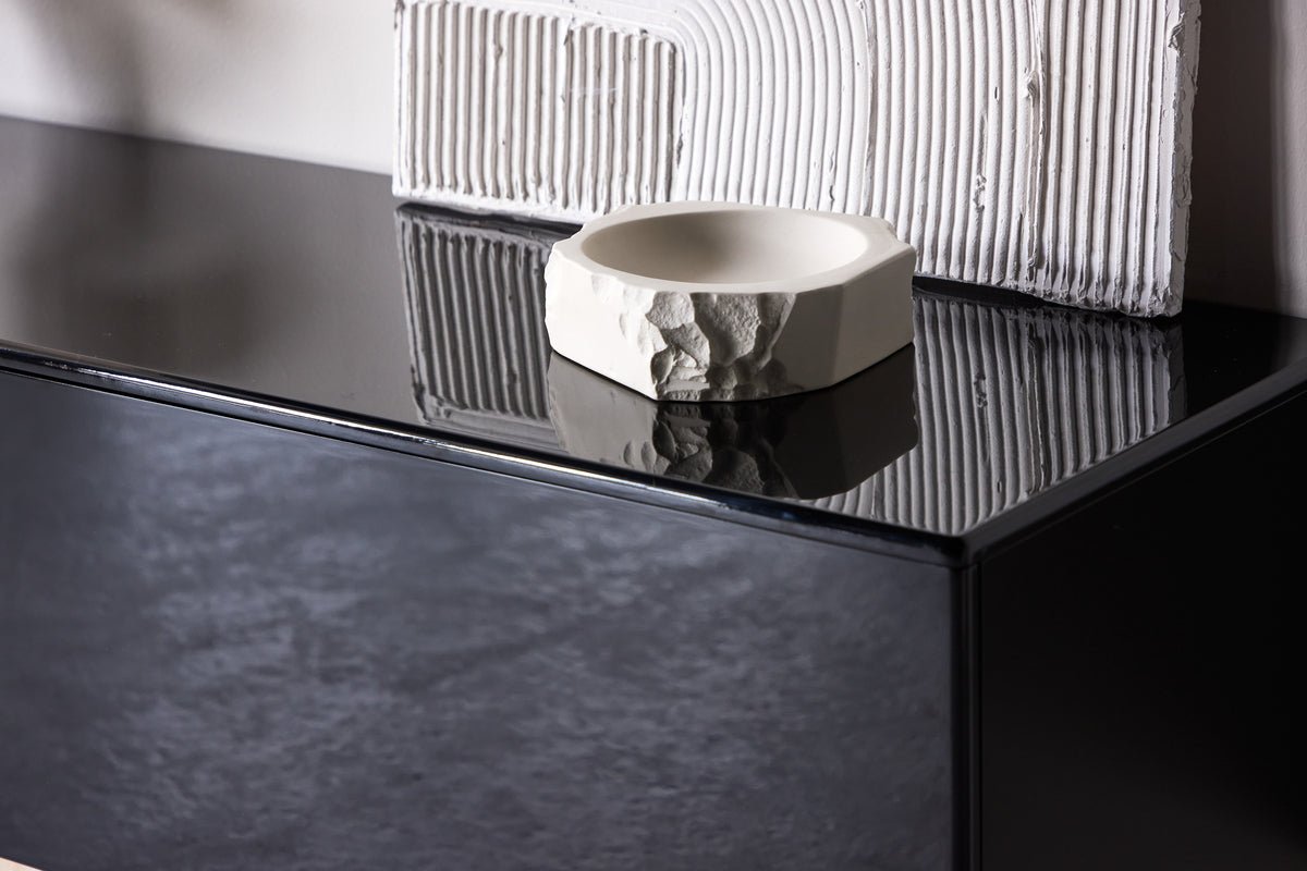 Designer TV-Lowboard Noirra – Schwebendes Design in Noir