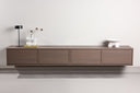 Designer TV-Ënnerstänn Taverno – Warm Holzdesign mat Späicherraum