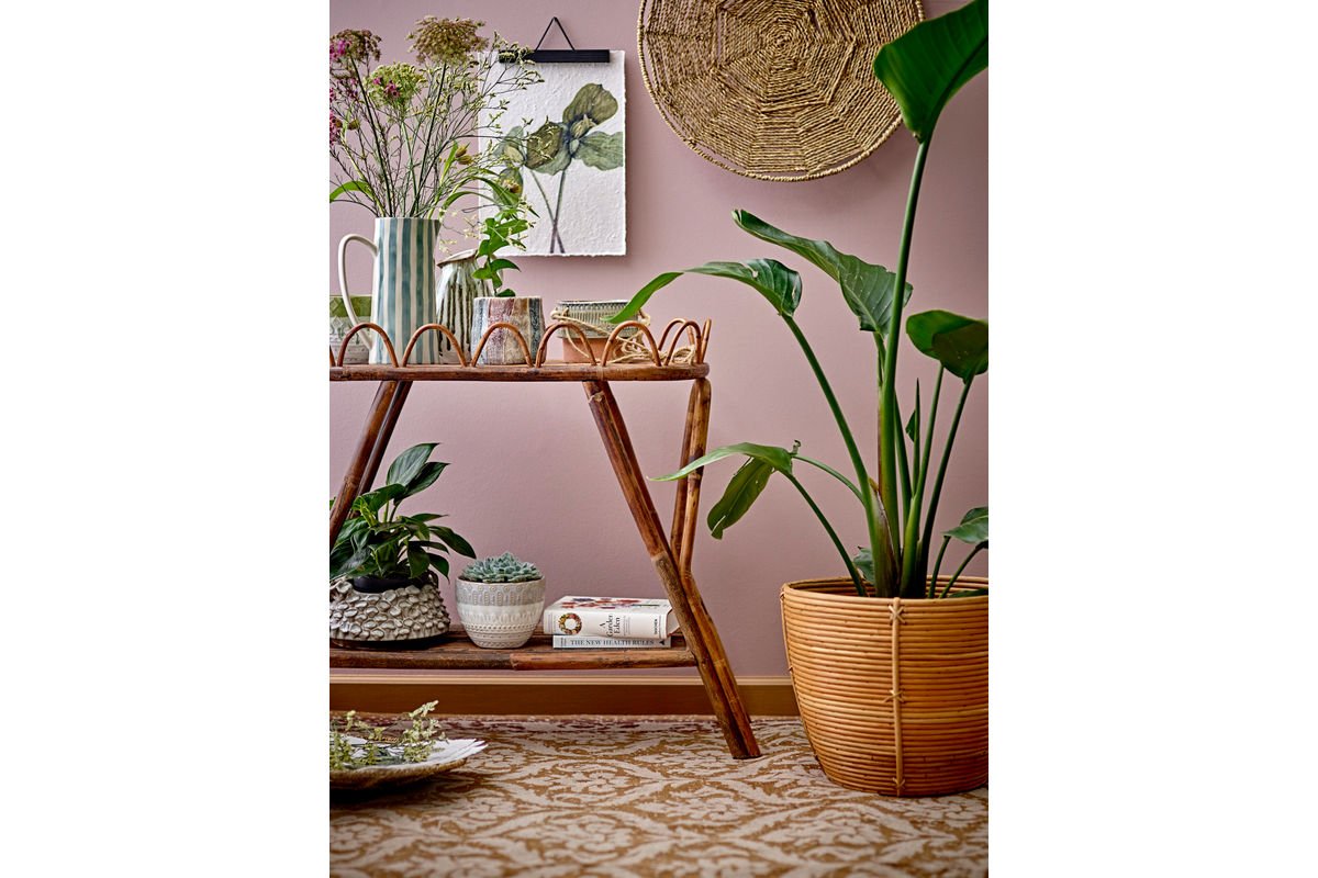 Pot de fleurs Myra – Look champignon sculptural en gris clair