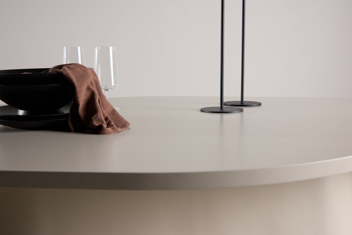 Dining table Solaro – Oval design dining table 210x110 cm in Beige