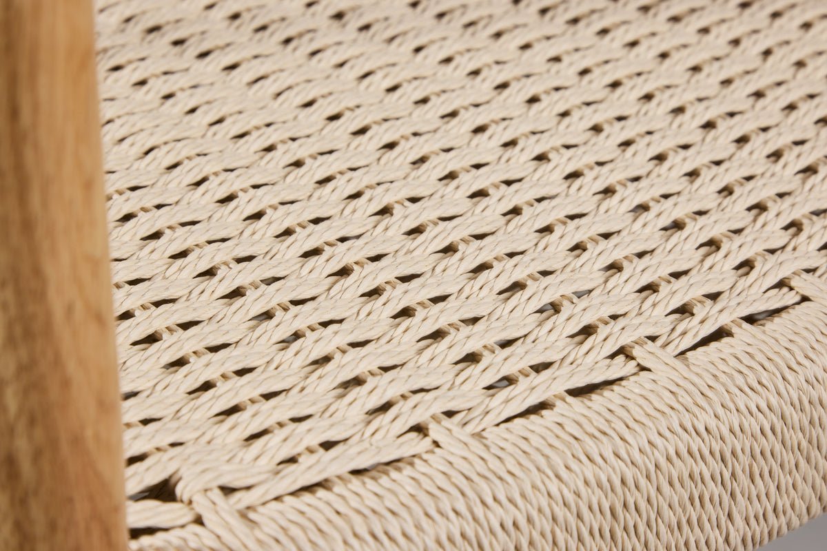 2er Set - Stull Leli aus Gummibaumholz an Seilgeflecht