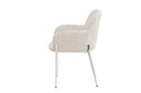 Chair Helora in Beige made of polyester-linen