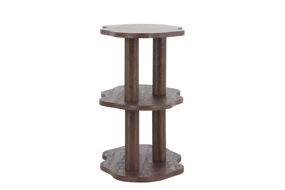 Regal Aureo – 3-tier shelf in mocha with wave shape