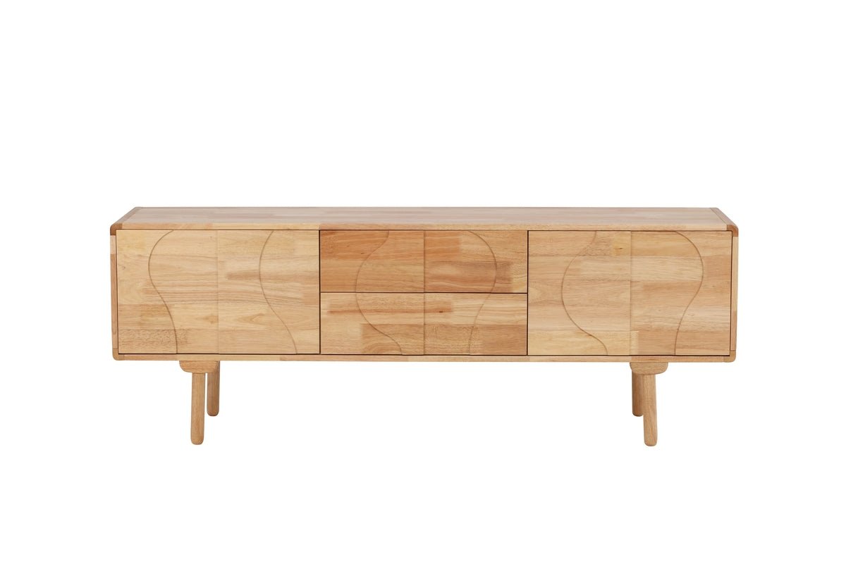 Kommode Feri - 180 cm Sideboard aus Gummibaumholz