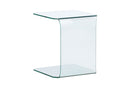 Beistelltisch Vetro – 45 × 45 cm in Klarglas