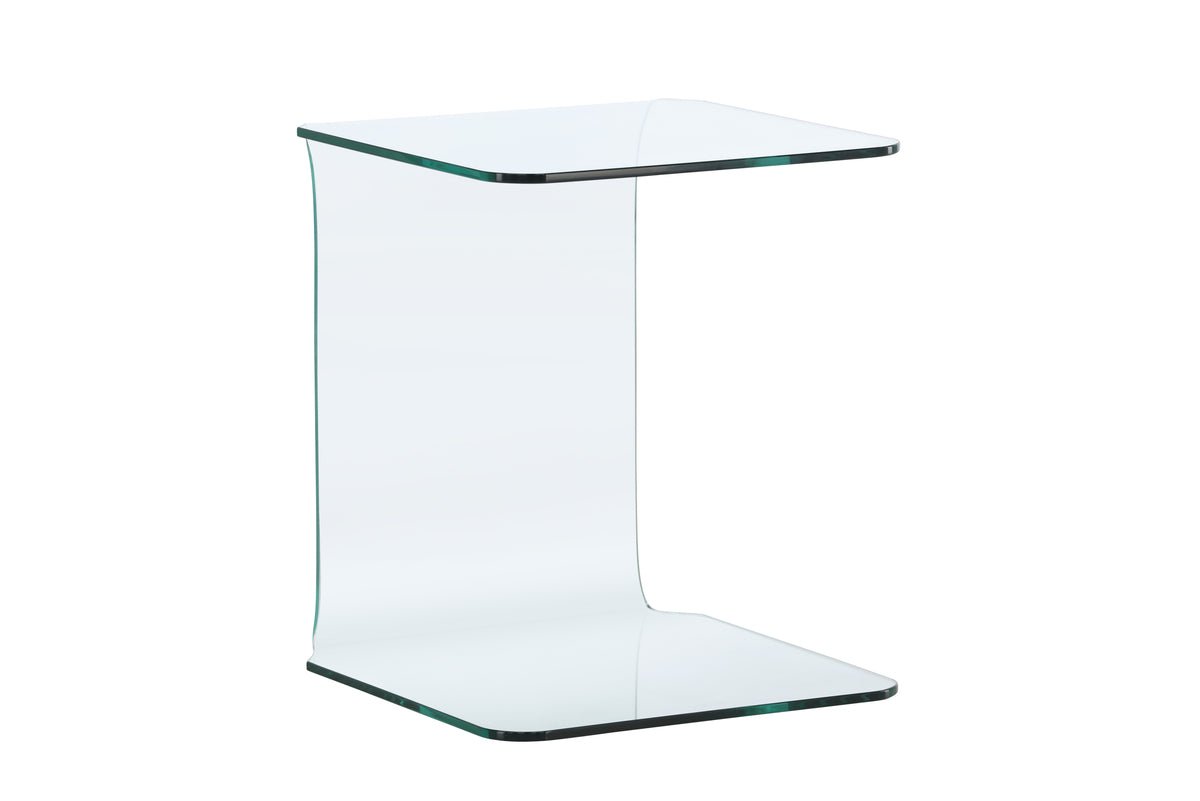 Beistelltisch Vetro – 45 × 45 cm a Klarglas