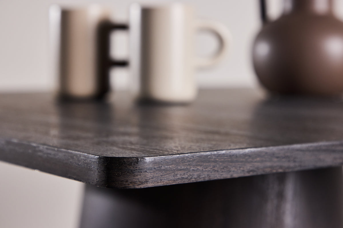 Dining table Moreno – Square table 80x80 cm in Mocca