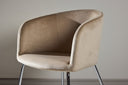 Chaise Natura - En velours polyester confortable