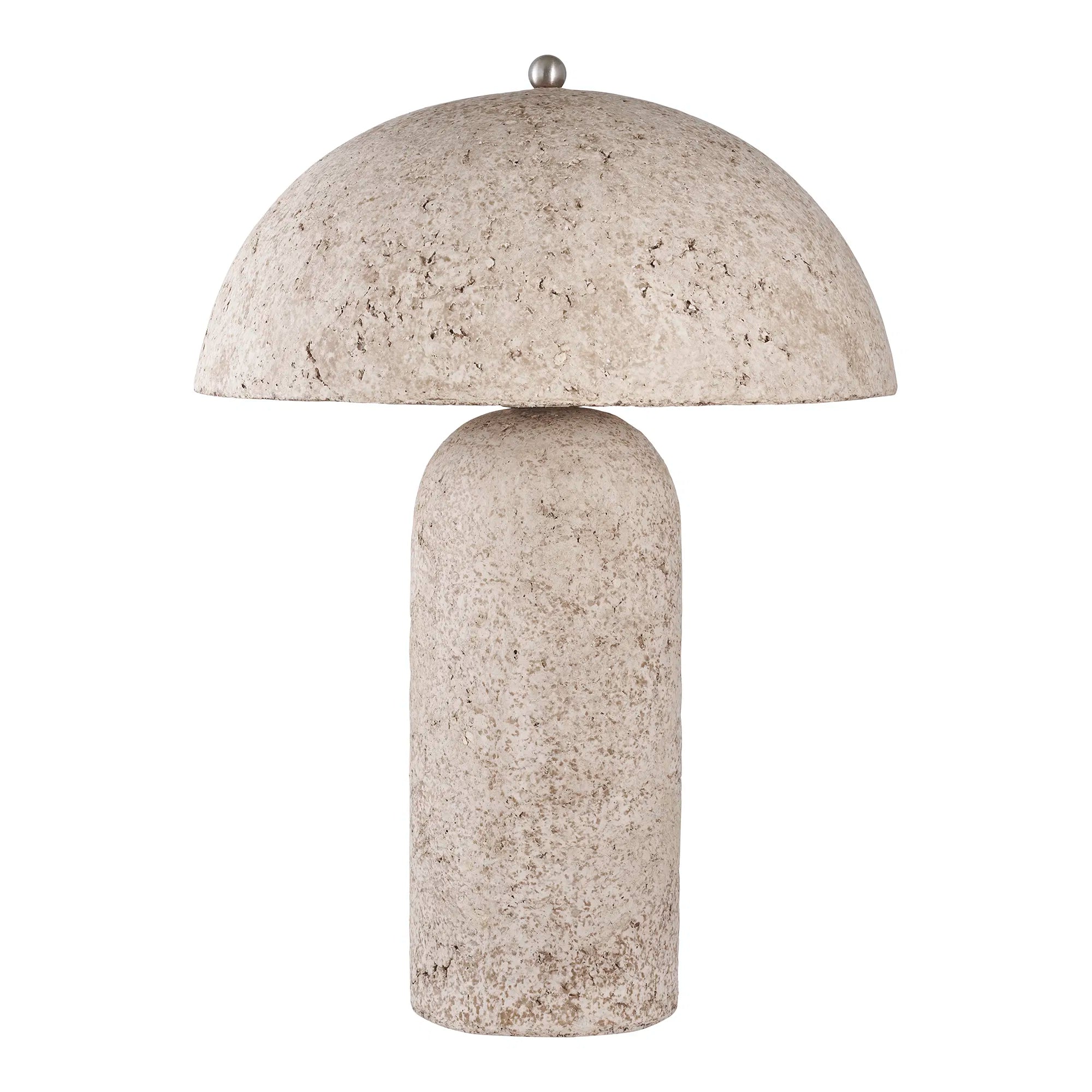 Dëschlampe „Astley“ – Skulpturalt Design an Steen-Optik