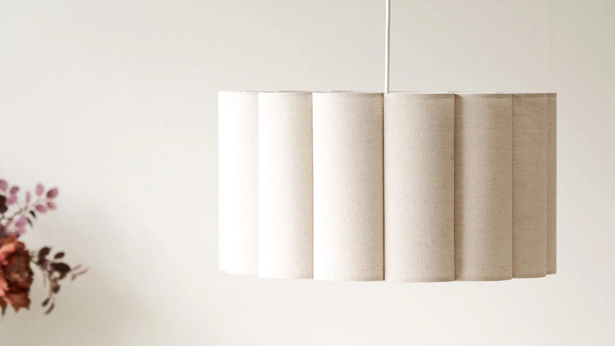 Pendant light Nord - made of steel and linen