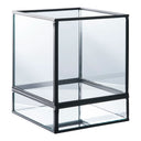 Kerzenhalter Ferro Glas – Metall & Glas in Schwarz