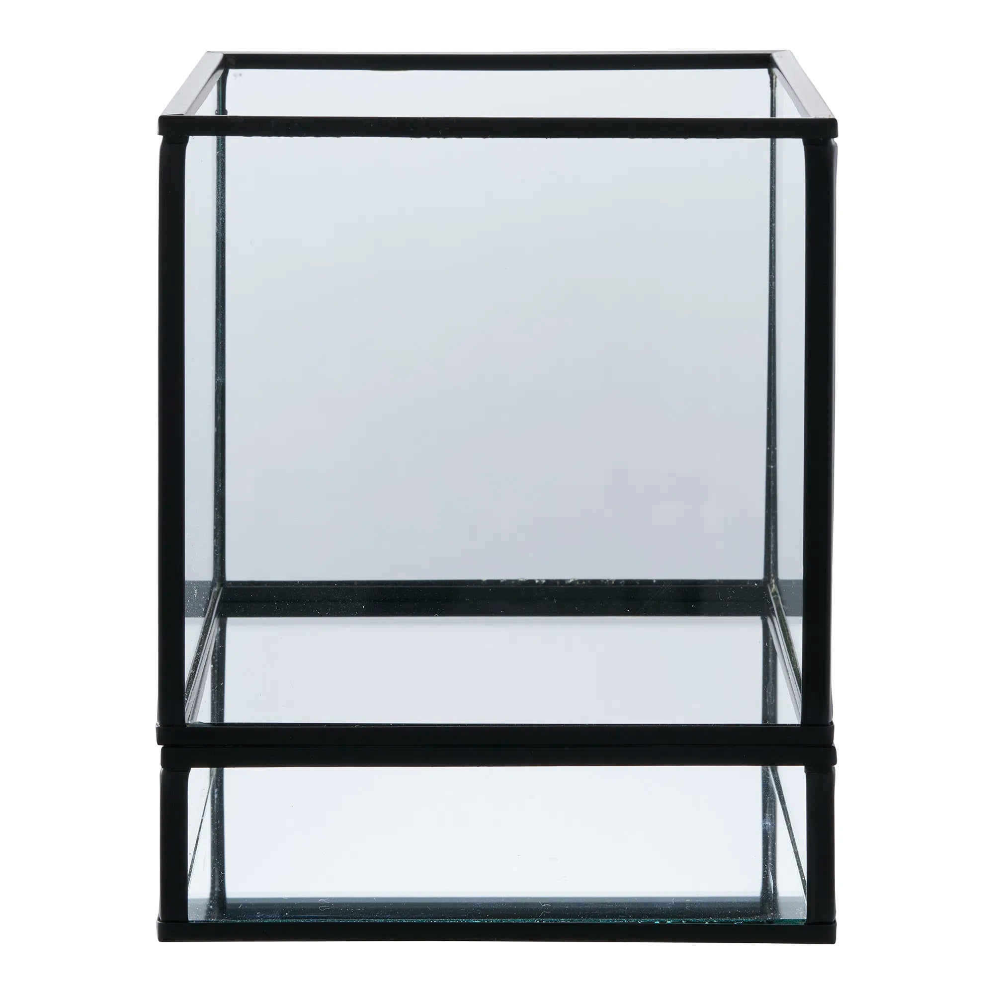 Candle holder "Ferro Glass" – Metal & Glass in Black
