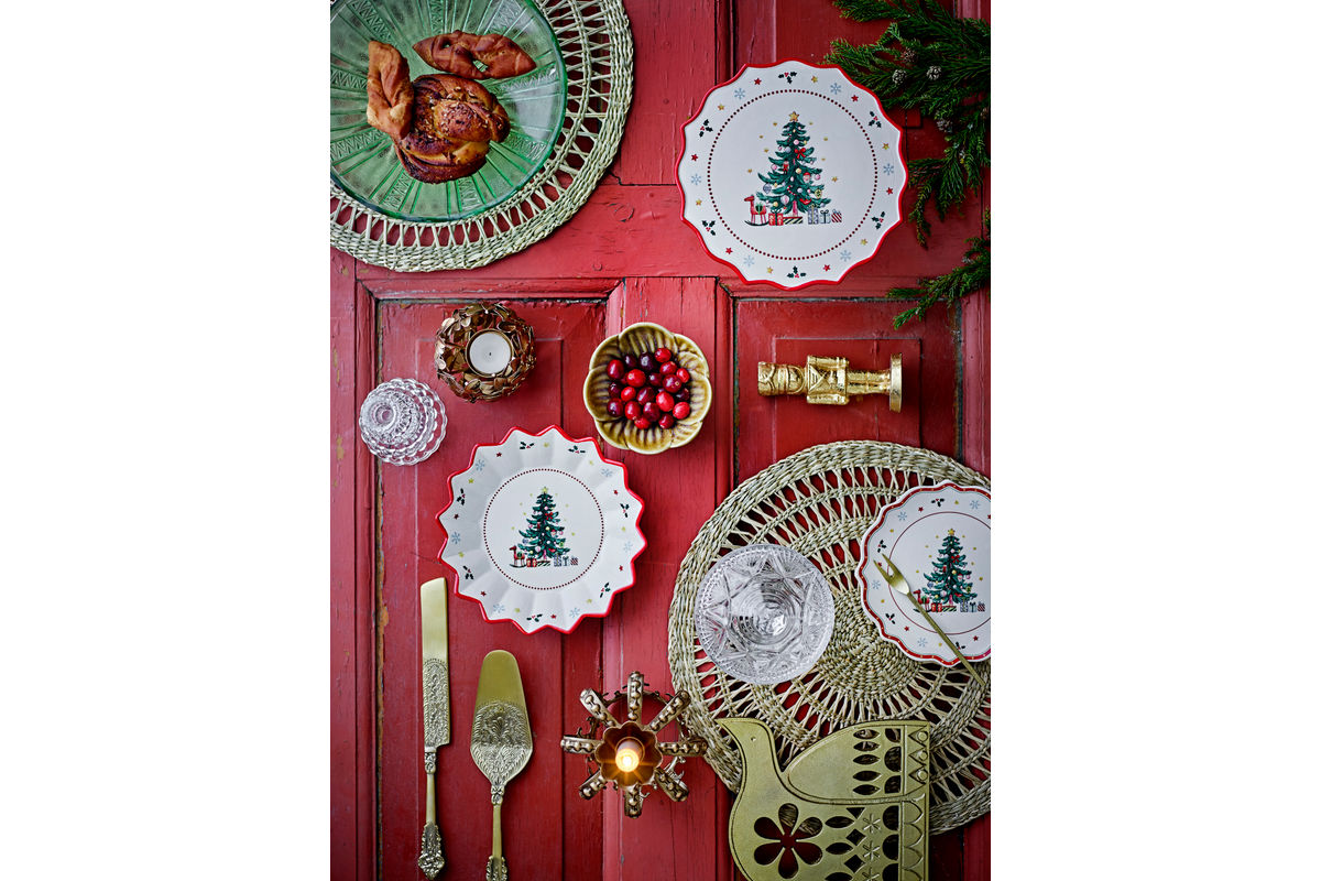 Sockelschale Elsin – recyceltes Glas in Grün