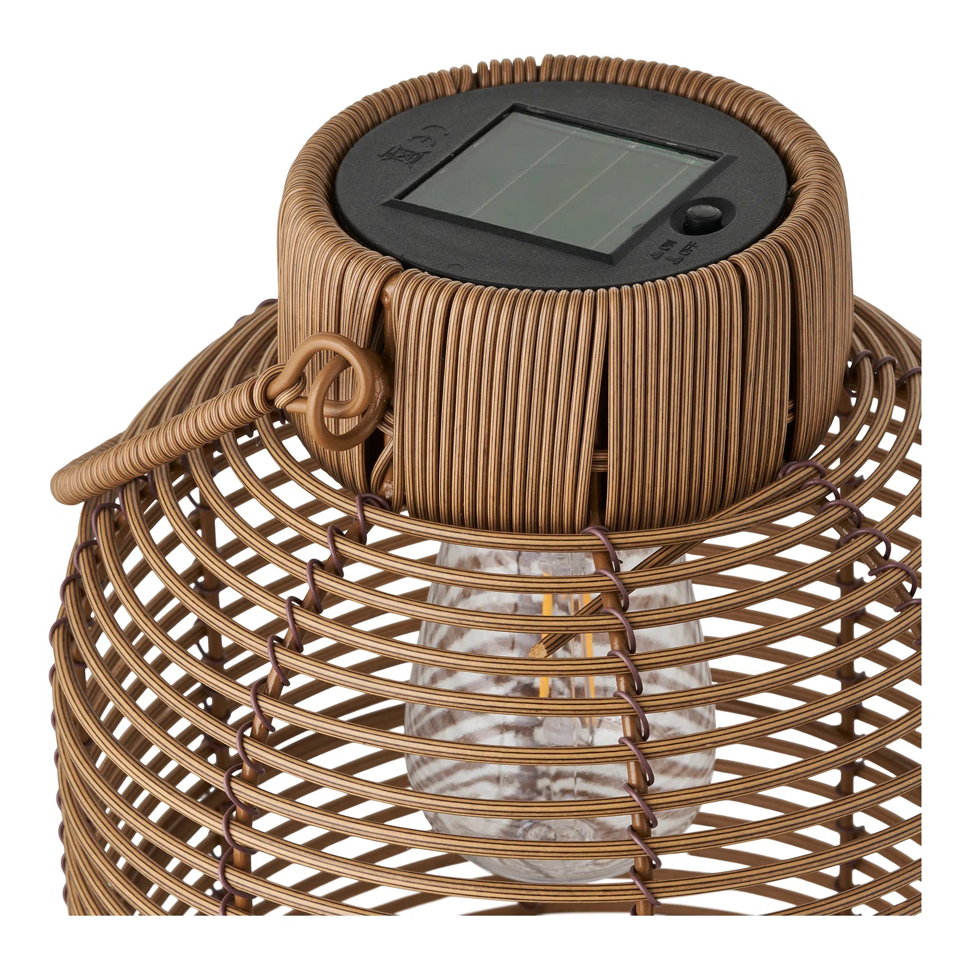 Solar-Dëschlampe „Brentford“ – Natierlechen Charme