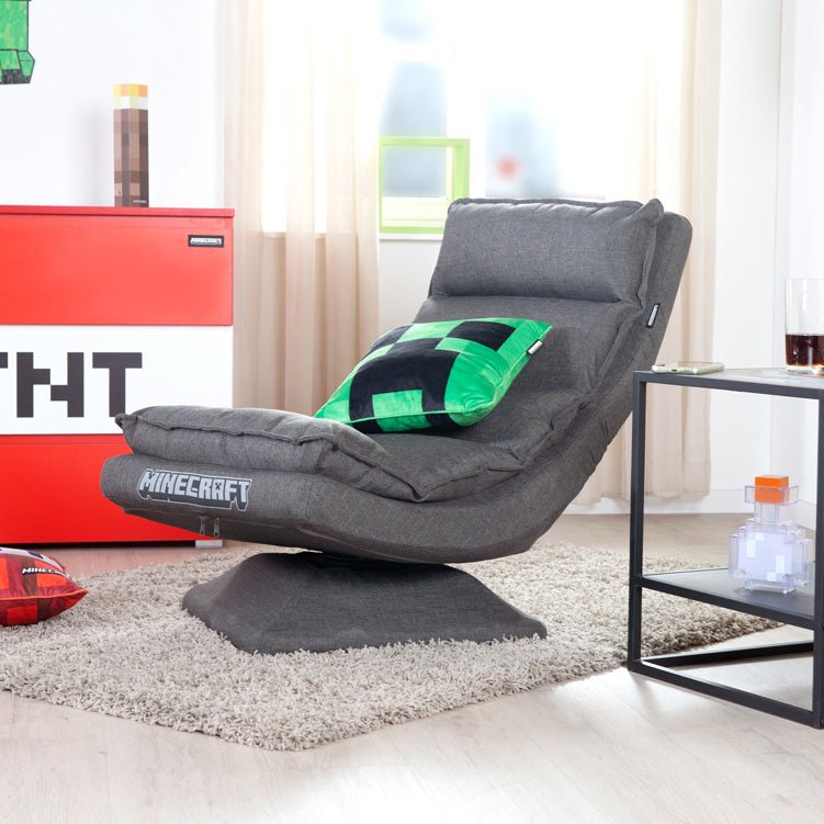 Minecraft Gaming-Sessel „BlockMaster“ – drehbar & verstellbar mat XL-Polsterung