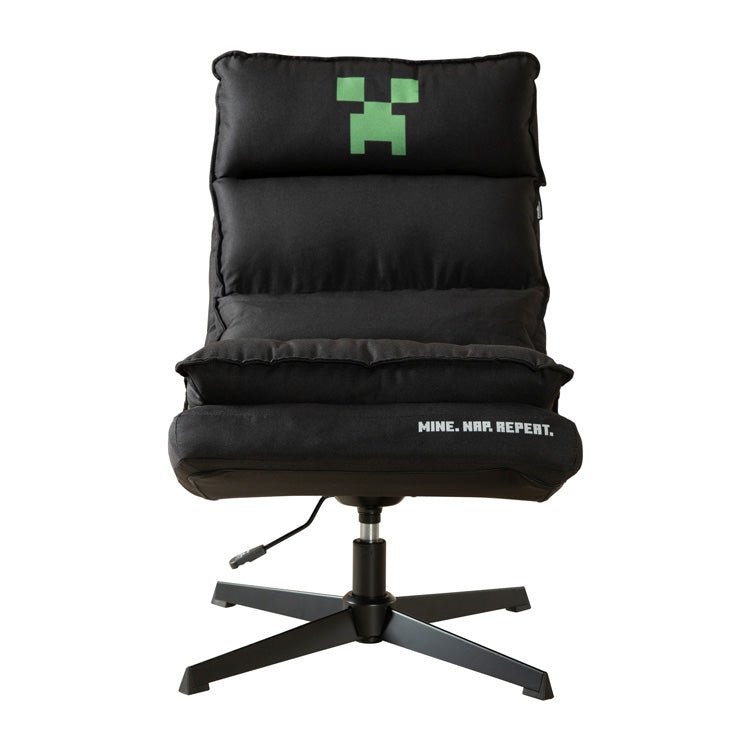 Fauteuil de jeu Minecraft « CreeperSpin » – avec fonction pivotante à 360° et dossier réglable