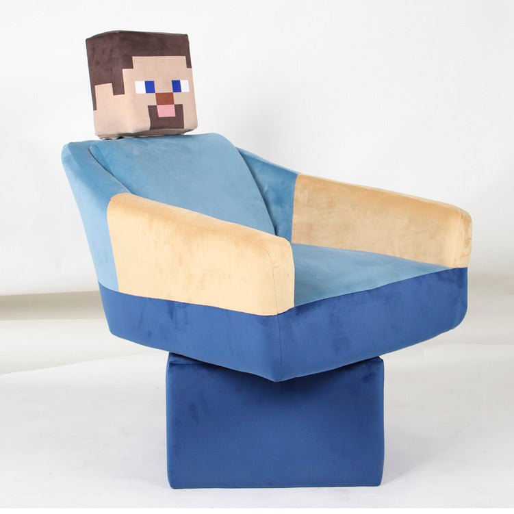 Minecraft swivel chair "Steve" – with armrests & headrest