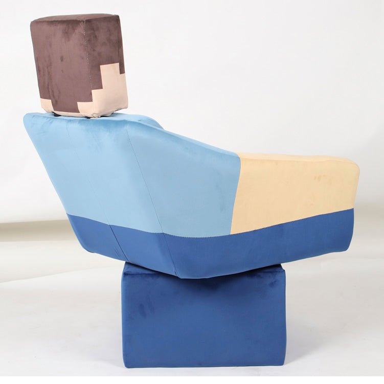 Minecraft swivel chair "Steve" – with armrests & headrest
