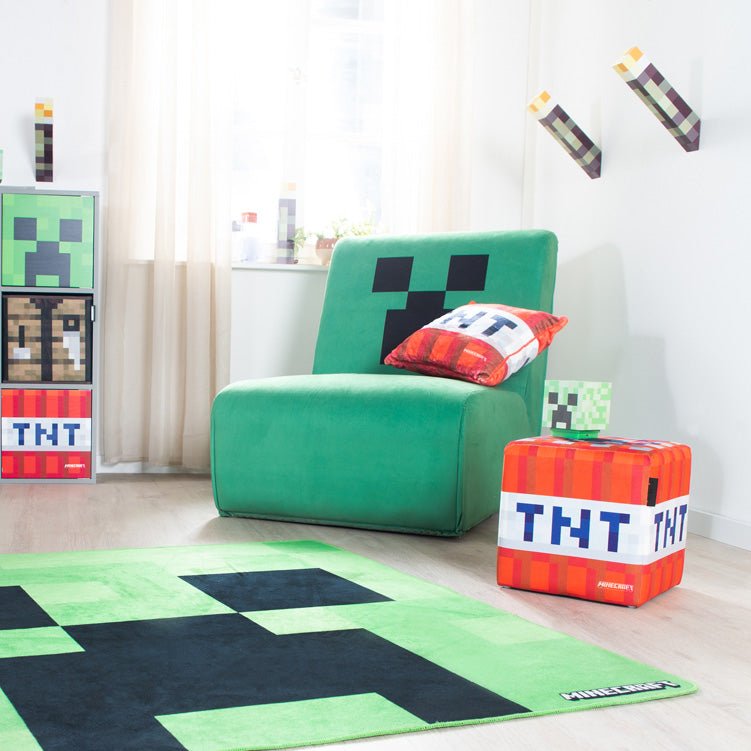 Minecraft swivel chair "Creeper" – with 360° swivel function & padding