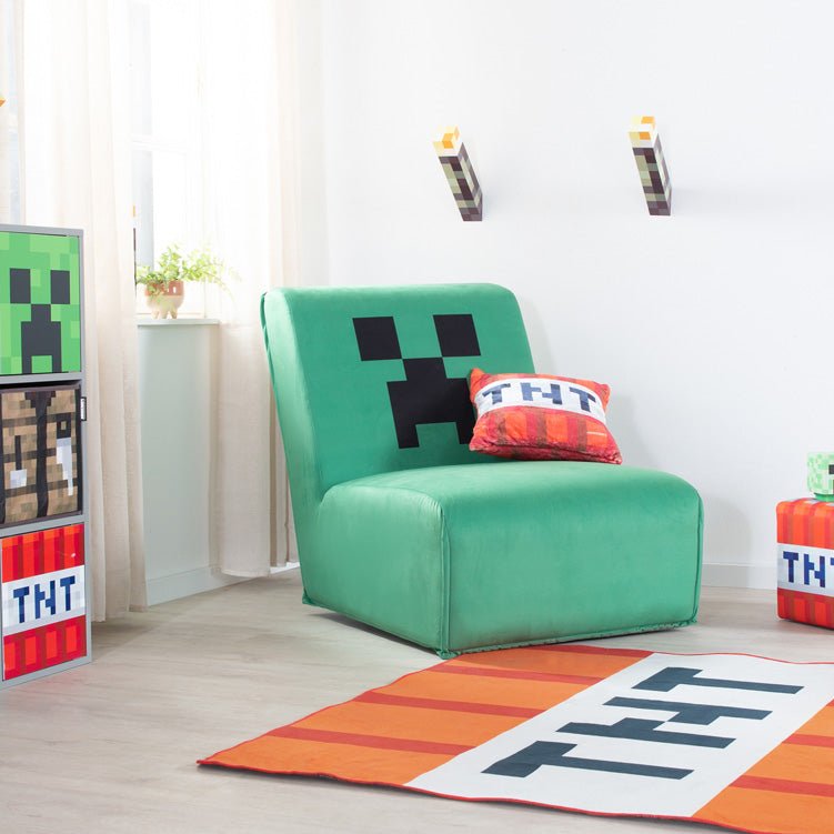 Minecraft swivel chair "Creeper" – with 360° swivel function & padding