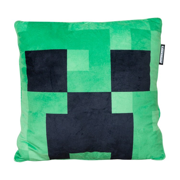 Minecraft Decorative Pillow "Creeper Plush" – with Filling & Velvet Look