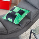 Minecraft Dekokëssen Creeper Plush – mat Fëllung & Samtoptik