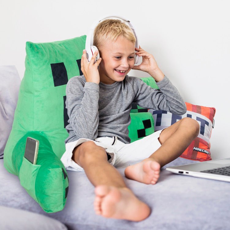 Minecraft Reading Pillow "Creeper" – Relaxation Pillow with Back & Arm Support (Copy)