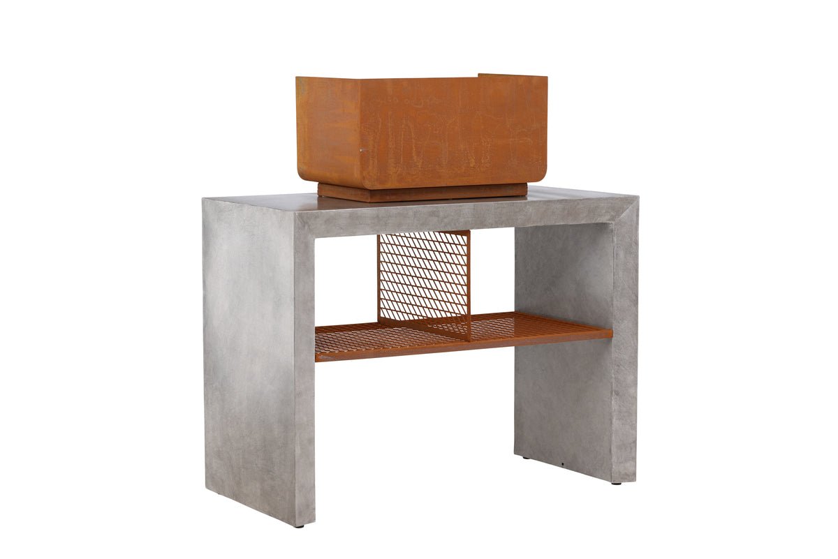 Cuisine extérieure Sella - en aluminium gris clair avec barbecue inclus