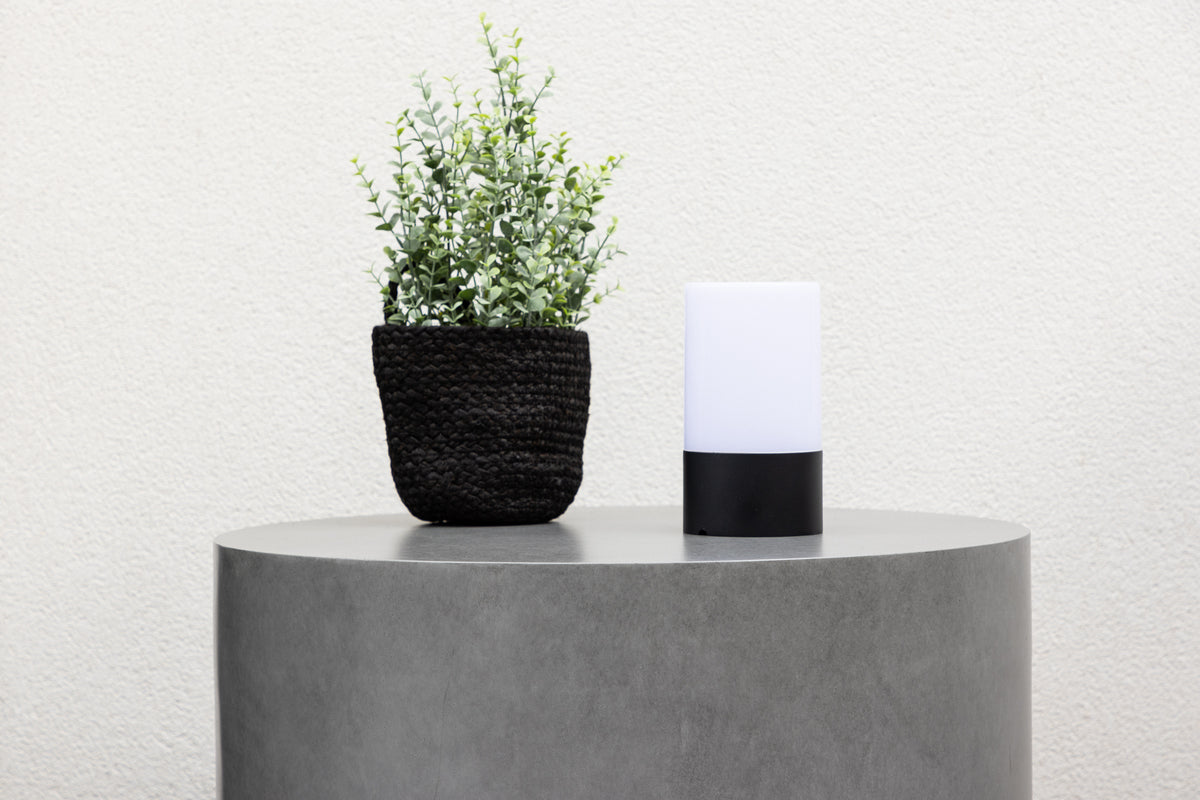 Table d'appoint de jardin India - Ø60 en aluminium de couleur Gris