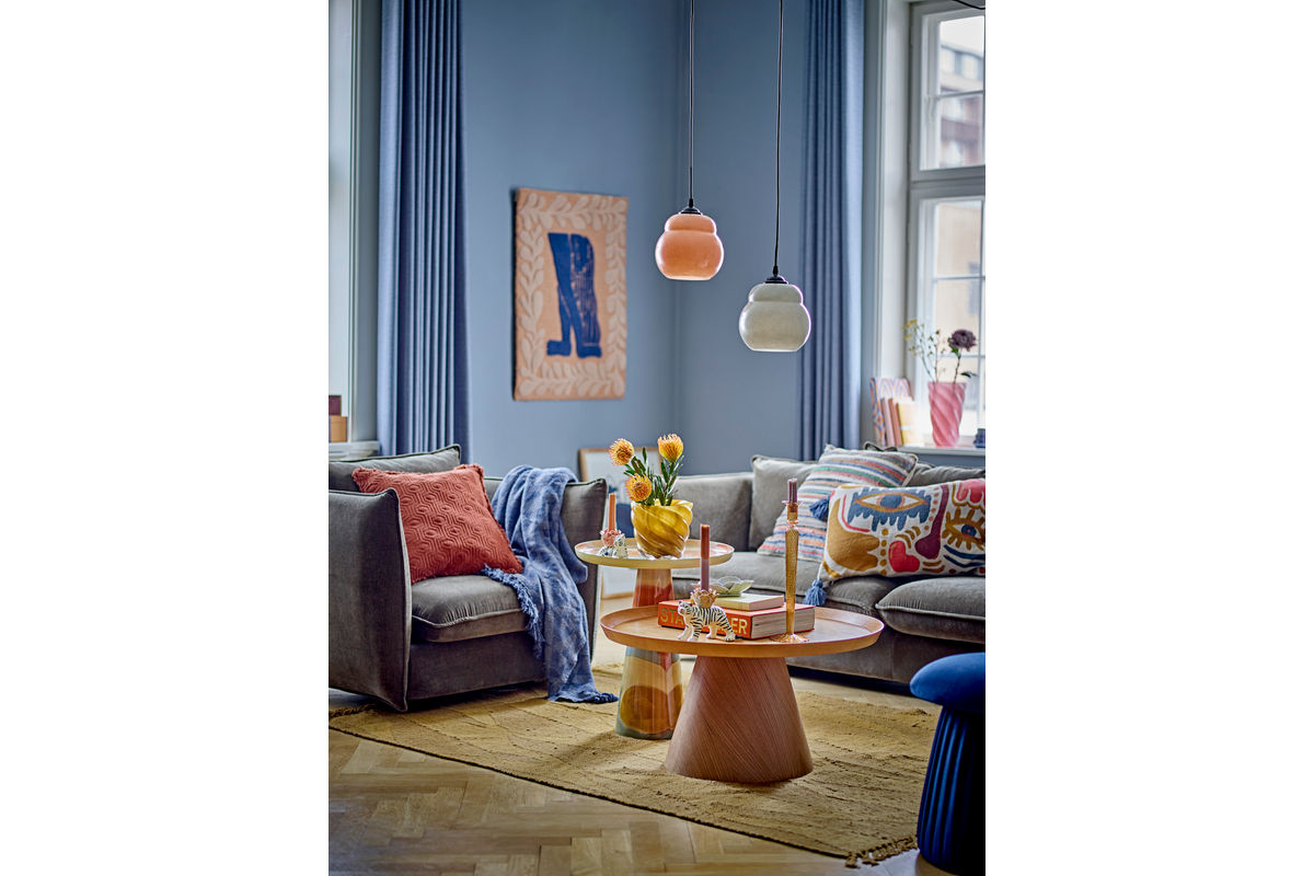 Blumentopf Solina – Mundgeblasenes Glas in warmem Gelb