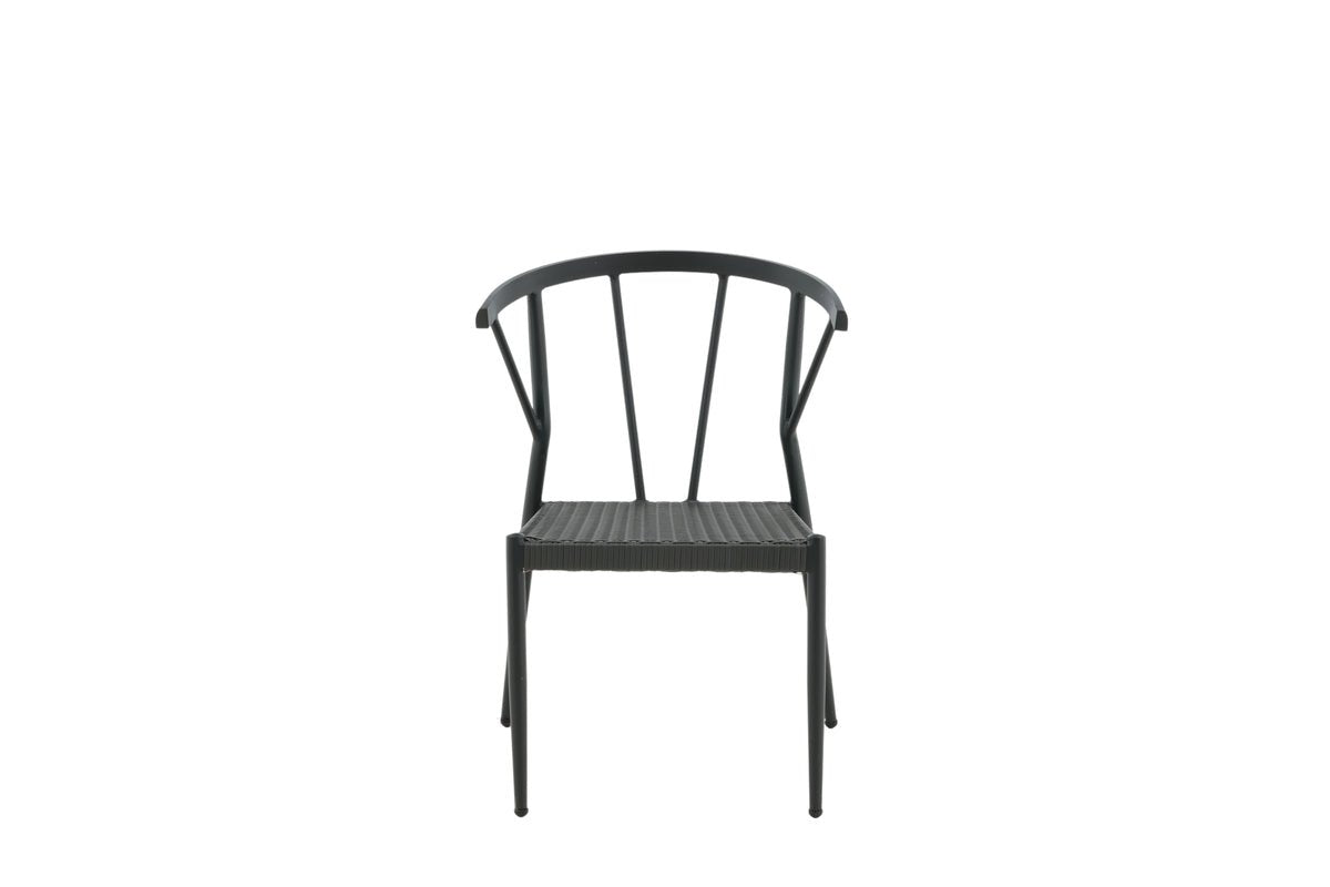 6er Set - Gartenstuhl Tina aus Rattan/Aluminium