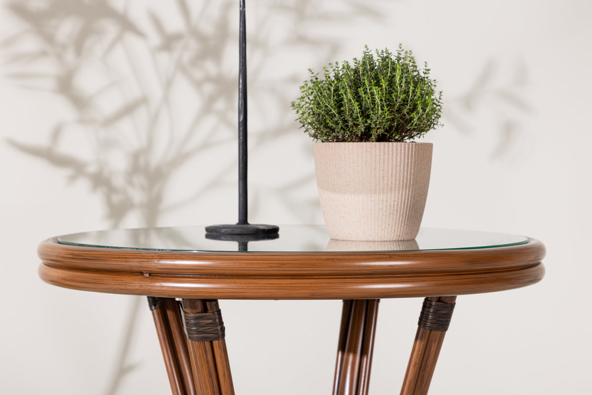 Kaffeetisch Sarge -  Ø60 in der Farbe Braun