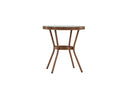 Table basse Simon - Ø70 avec plateau de table brun