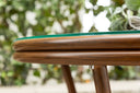 Table basse Simon - Ø70 avec plateau de table brun