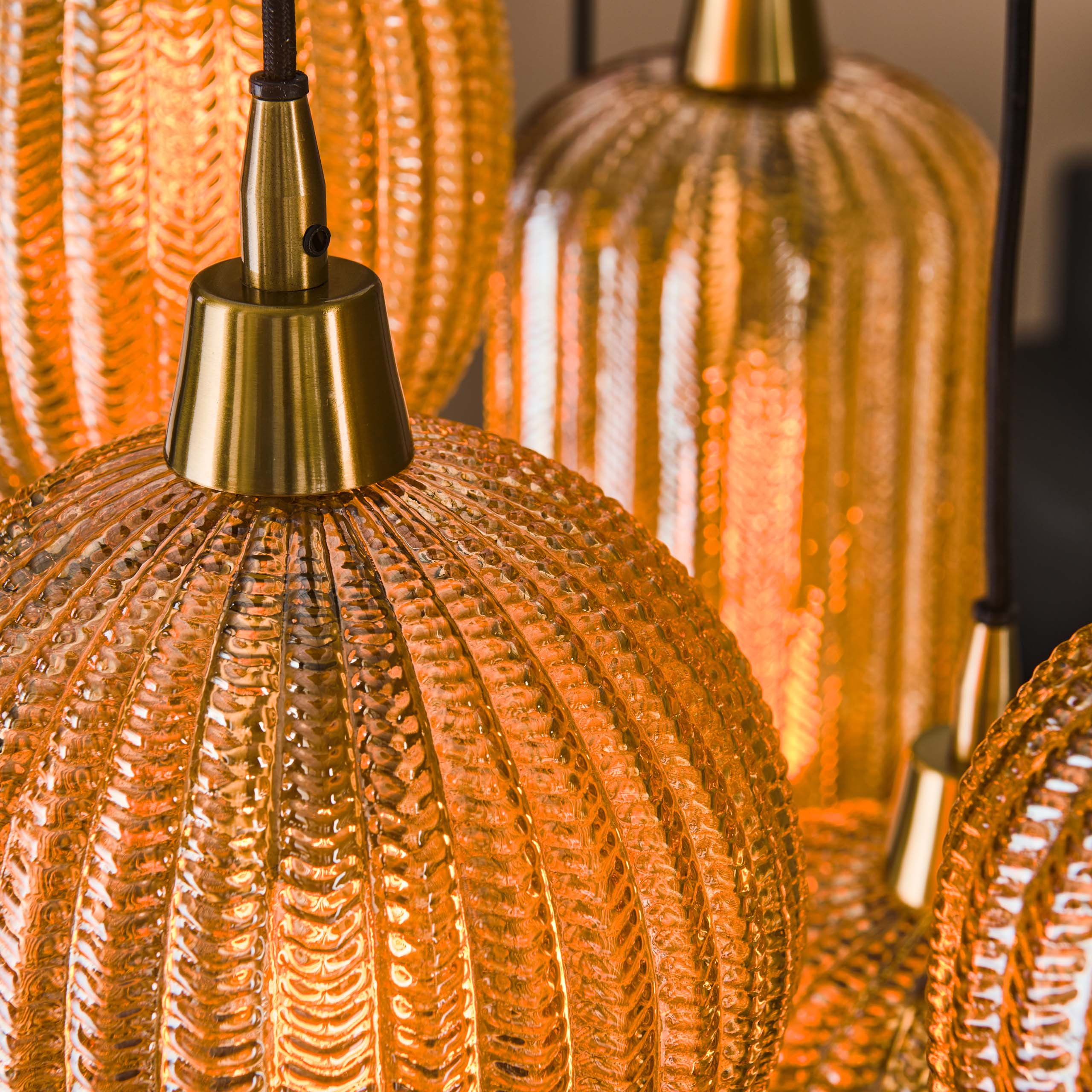 Pendelleuchte „Lumina“ – mat handgemaachte Lampeschirmer aus Glas