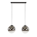 Pendant light Ceralis – Smoked glass with color gradient in bubble design