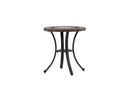 Coffee table Lejla - Ø60 with brown fiber cement tabletop