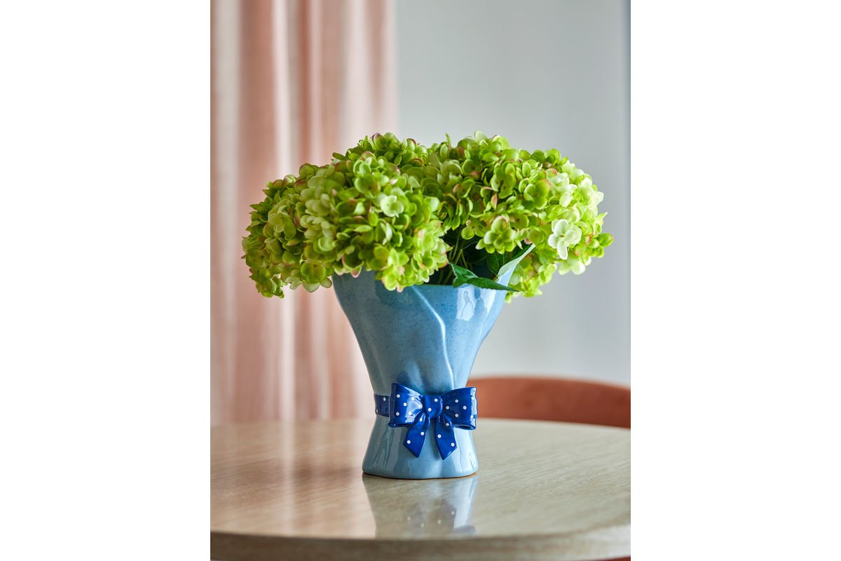 Vase "Florielle" – Blue Stoneware