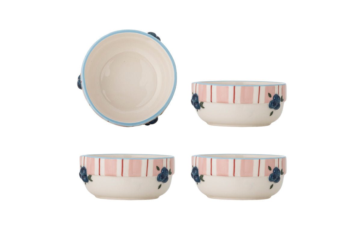 Ensemble de bols Berry – ensemble en grès 4 pièces en Rosé