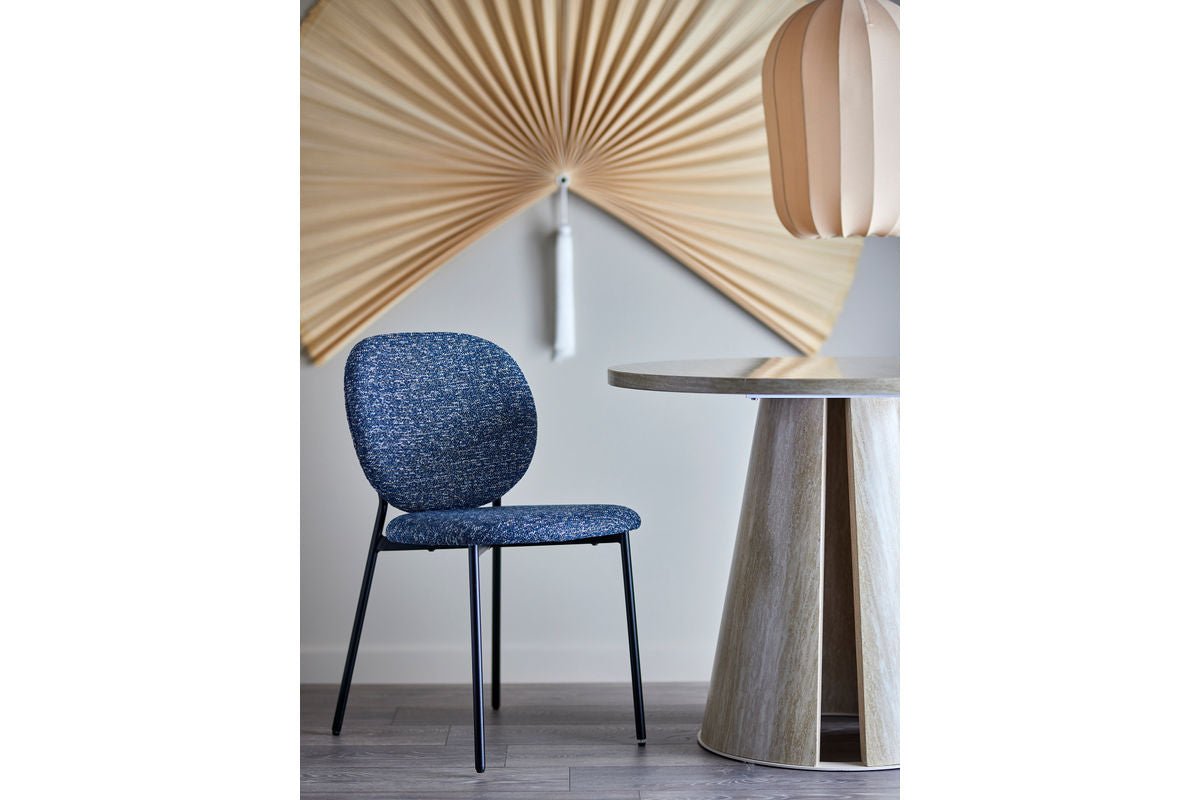 Esszimmerstuhl Holly – Chenille-Polster in verschiedenen Farben