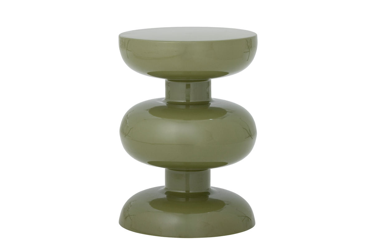 Table d'appoint Zuko – Design sculptural en vert brillant
