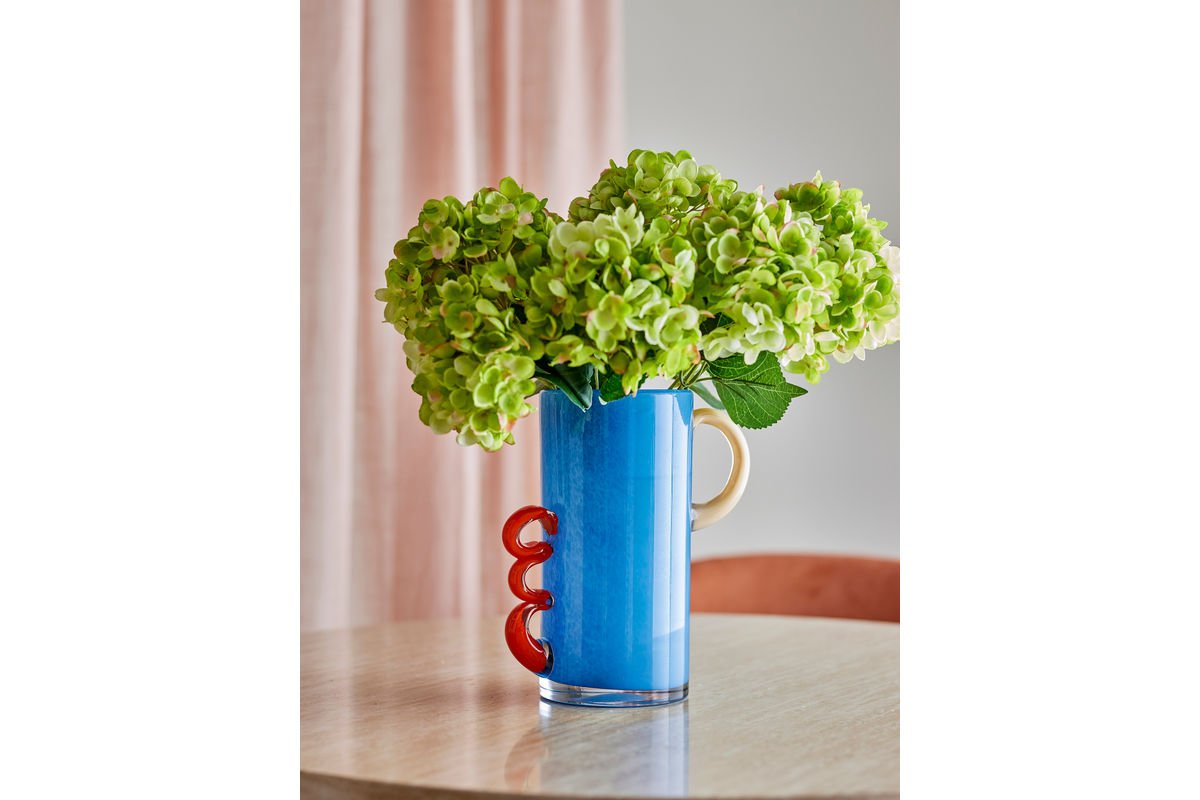 Vase "Alva" – Blue Glass