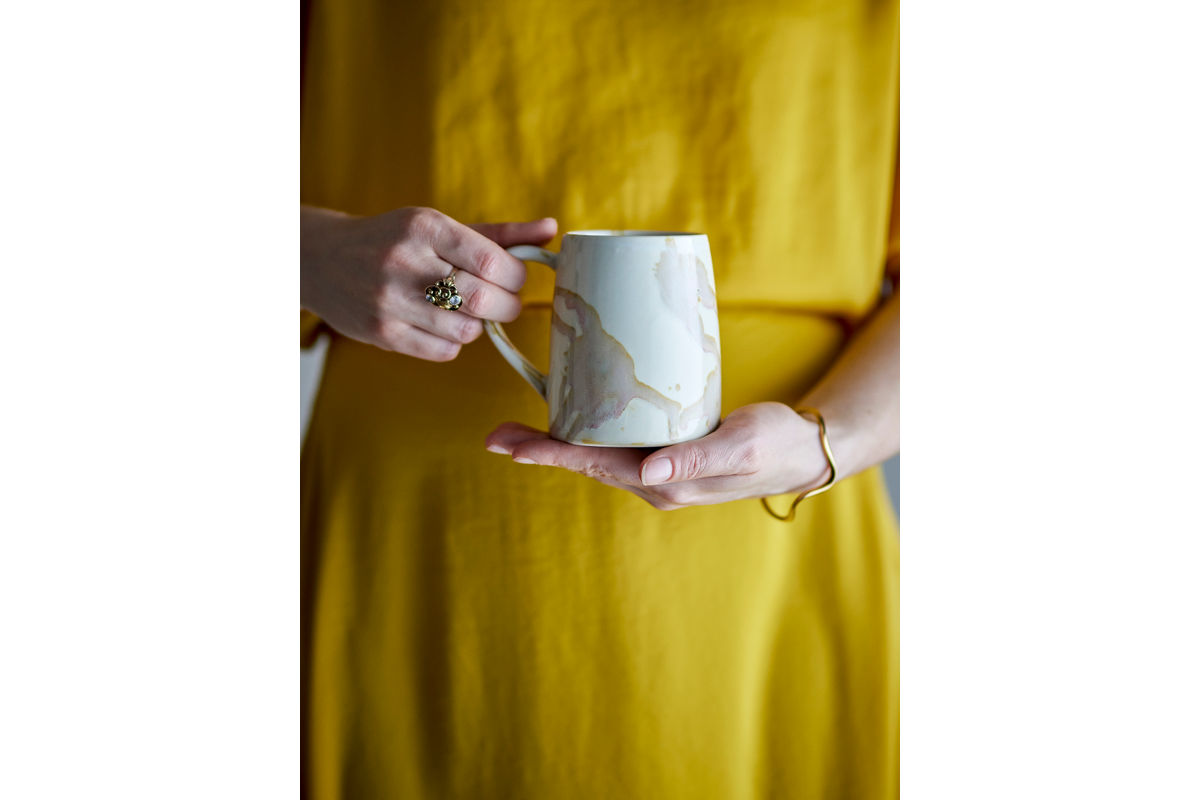 Jana Mug Set – Stoneware with Reactive Glaze (Set of 4)