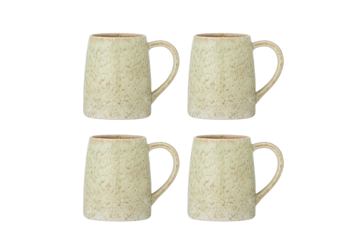 Jana Mug Set – Stoneware with Reactive Glaze (Set of 4)