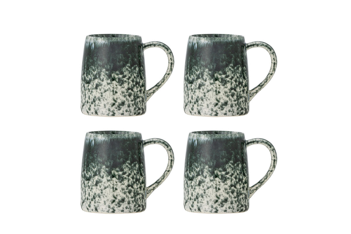 Jana Mug Set – Stoneware with Reactive Glaze (Set of 4)